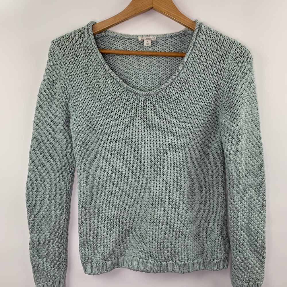 Gap knit sweater womens size small mist blue - Picture 3 of 5